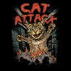 Wicked Clothes 'Cat Attack' Shirt New