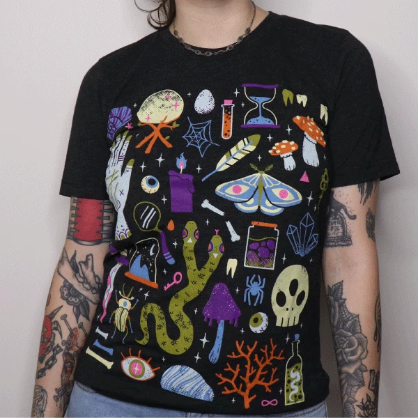 Wicked Clothes 'Curiosities' Shirt BESTSELLERS 1 Wicked Clothes 'Curiosities' Shirt BESTSELLERS