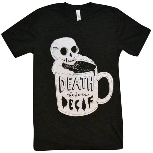 Wicked Clothes Death Before Decaf Shirt 2 Wicked Clothes Death Before Decaf Shirt