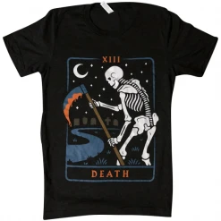 Wicked Clothes Death Tarot Shirt Bones