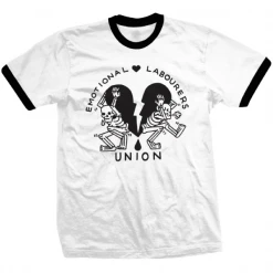 Wicked Clothes 'Emotional Labourers Union' Ringer Shirt