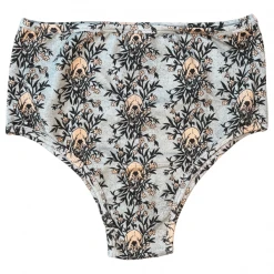 Wicked Clothes 'Floral Bats' High-Waisted Underwear New
