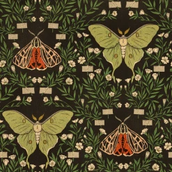 Wicked Clothes Floral Moth Button-Up Shirt