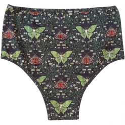 Wicked Clothes 'Floral Moth' High-Waisted Underwear