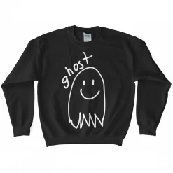 Wicked Clothes Black And White Ghost Sweatshirt