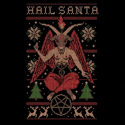 Wicked Clothes 'Hail Santa' Shirt New