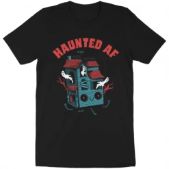 Wicked Clothes 'Haunted AF' Shirt New