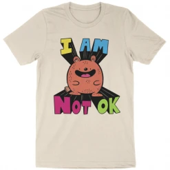 Wicked Clothes 'I Am Not OK' Shirt New