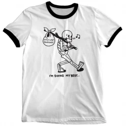 Wicked Clothes Emotional Baggage Ringer Shirt Bones