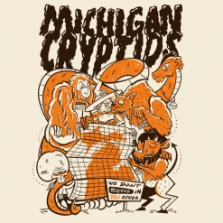 Wicked Clothes 'Michigan Cryptids' Shirt New