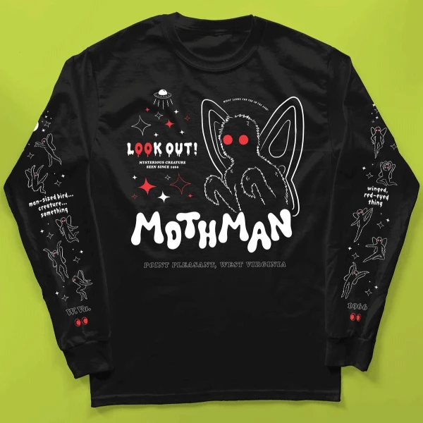 Wicked Clothes 'Mothman 1966' Long Sleeve Shirt BESTSELLERS 1 Wicked Clothes 'Mothman 1966' Long Sleeve Shirt BESTSELLERS