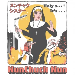 Wicked Clothes 'Nunchuck Nun' Ringer Shirt BESTSELLERS