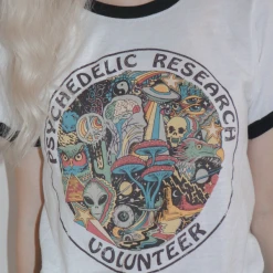 Wicked Clothes BESTSELLERS 'Psychedelic Research Volunteer' Ringer Shirt