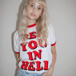 Wicked Clothes 'See You In Hell' Ringer Shirt
