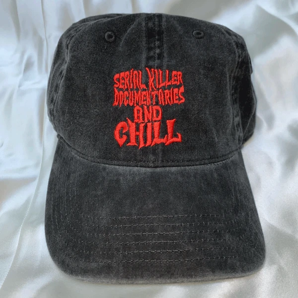 Wicked Clothes 'Serial Killer Documentaries' Dad Hat BESTSELLERS 1 Wicked Clothes 'Serial Killer Documentaries' Dad Hat BESTSELLERS
