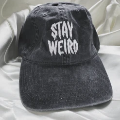 Wicked Clothes Black And White 'Stay Weird' Dad Hat