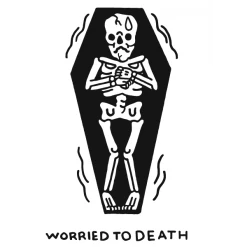 Wicked Clothes Bones Worried To Death Ringer Shirt